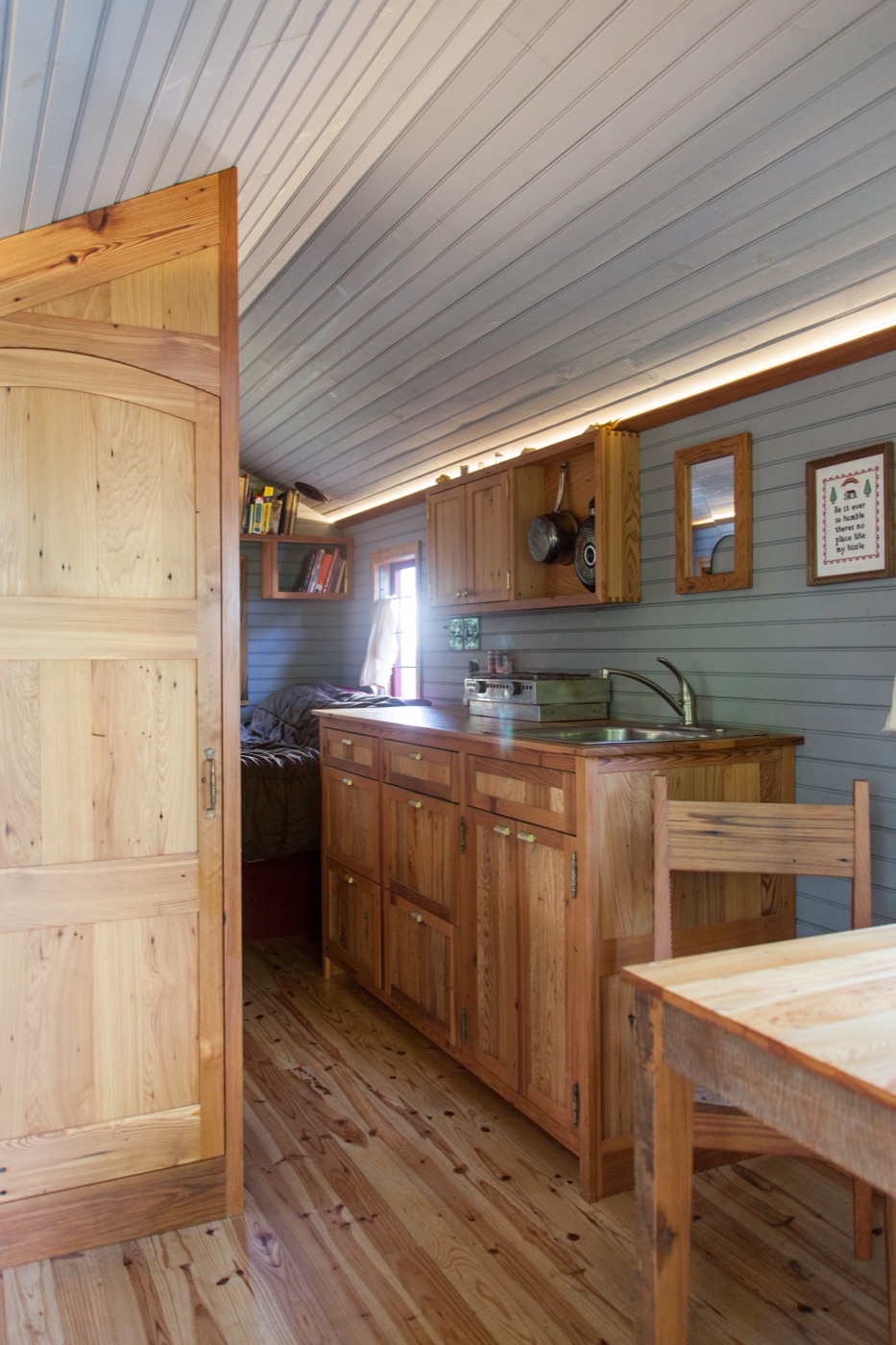Rustic built-in kitchenette