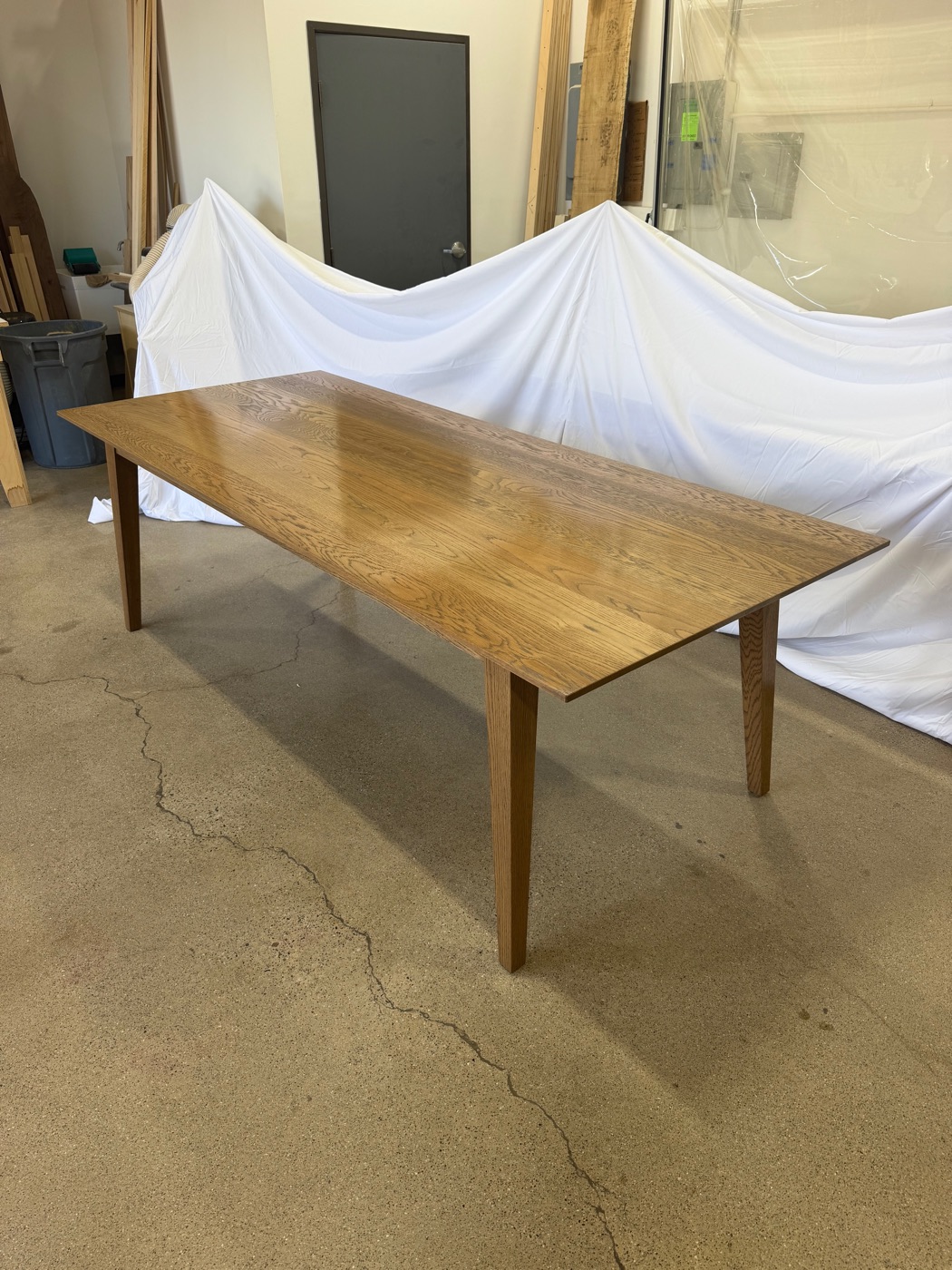 Wood dining table