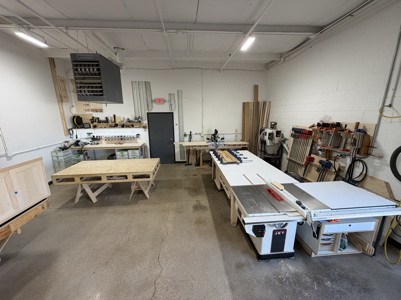 Kyle's woodworking shop in Troy
